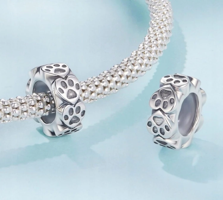 Charms do Pandora stoper blokada odciska łap SREBRO pr. S925
