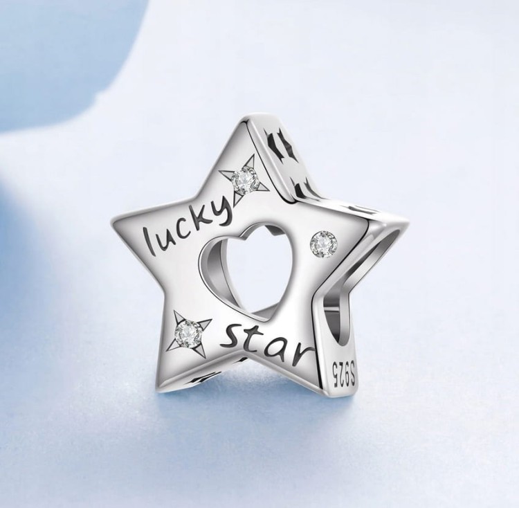 Charms do Pandora gwiazda srebrny charms SREBRO s925