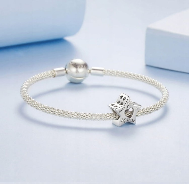 Charms do Pandora gwiazda srebrny charms SREBRO s925