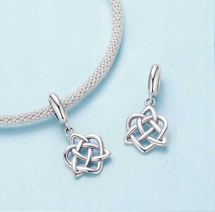 Charms do Pandora srebrny węzeł celtycki SREBRO próby s925