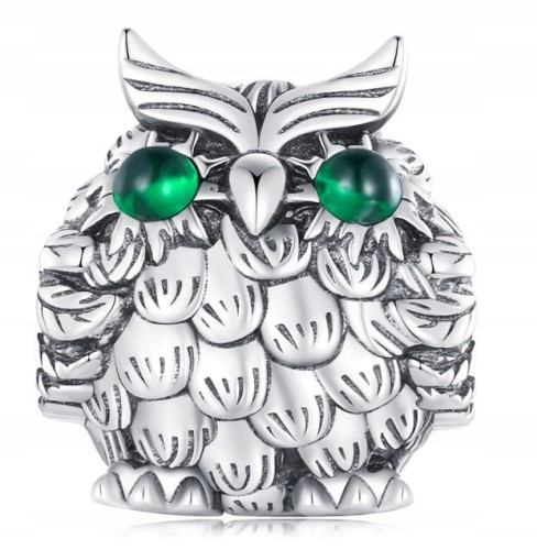 Charms do Pandora Sowa  symbol mądrości SREBRO próby s925