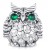 Charms do Pandora Sowa  symbol mądrości SREBRO próby s925