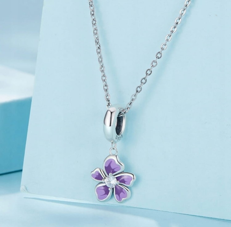 Charms do Pandora Irys srebrny kwiat SREBRO próby s925