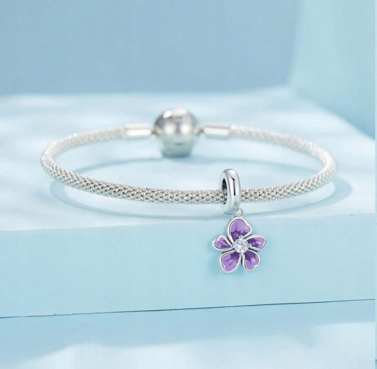 Charms do Pandora Irys srebrny kwiat SREBRO próby s925