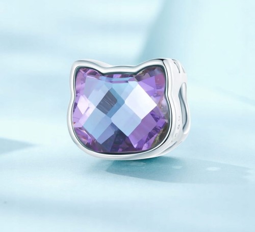 Charms do Pandora głowa kota SREBRO próby s925