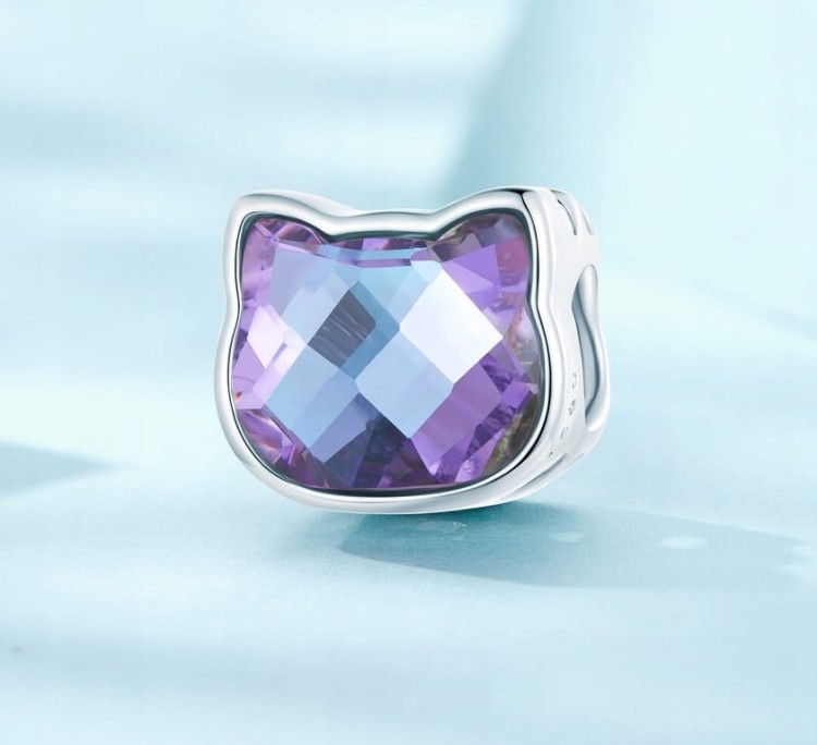 Charms do Pandora głowa kota SREBRO próby s925