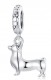 Charms do Pandora srebrny CORGI piesSREBRO próby s925