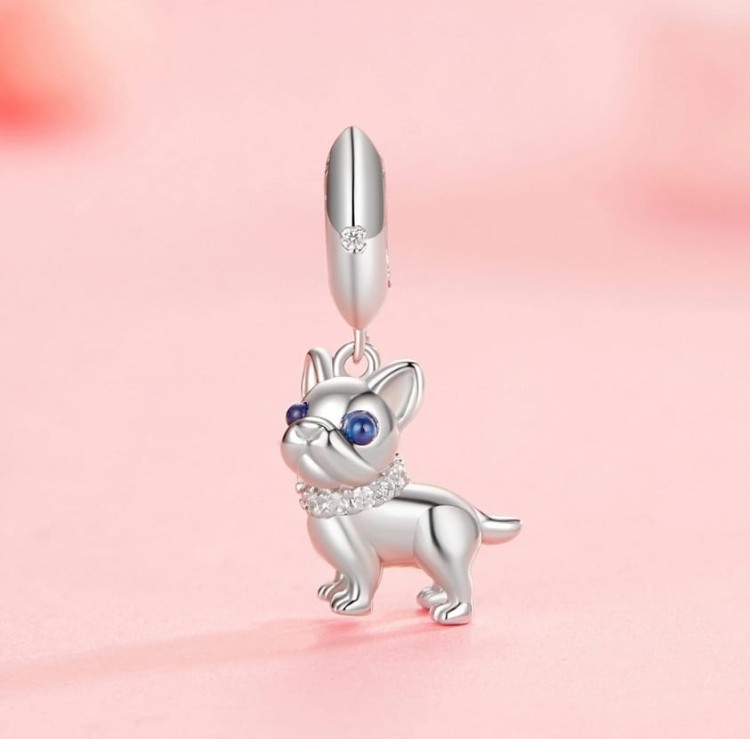 Charms do Pandora srebrny buldog francuski SREBRO próby s925