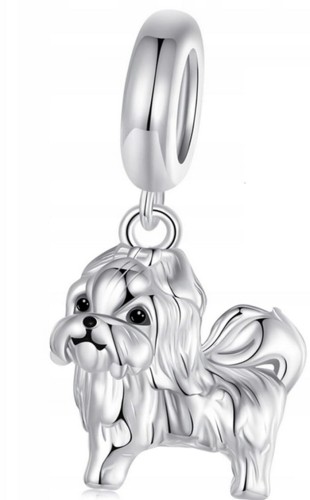 Charms do Pandora srebrny Shih Tzu SREBRO próby s925