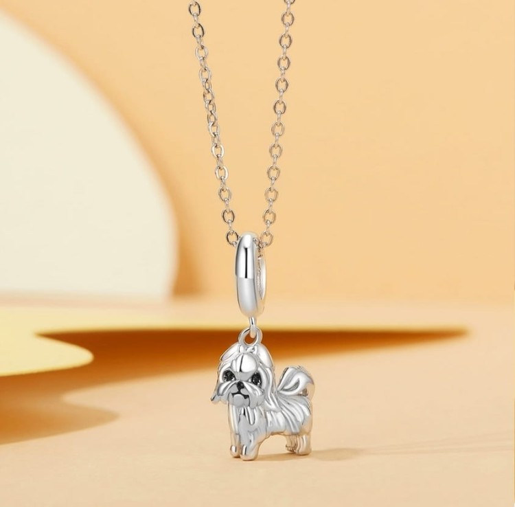 Charms do Pandora srebrny Shih Tzu SREBRO próby s925