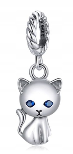 Charms do Pandora Mały Kotek SREBRO próby s925
