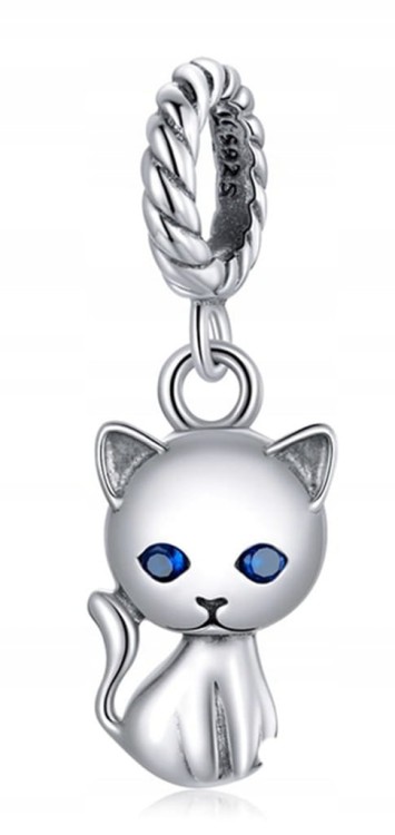 Charms do Pandora Mały Kotek SREBRO próby s925