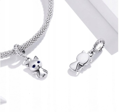 Charms do Pandora Mały Kotek SREBRO próby s925