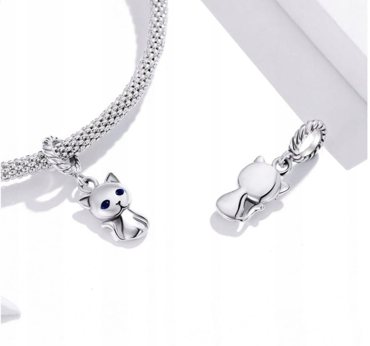 Charms do Pandora Mały Kotek SREBRO próby s925