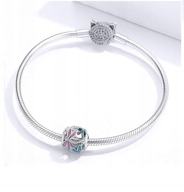 Charms zawieszka srebrna LATAJĄCE WAŻKI ze srebra charms SREBRO próby s925