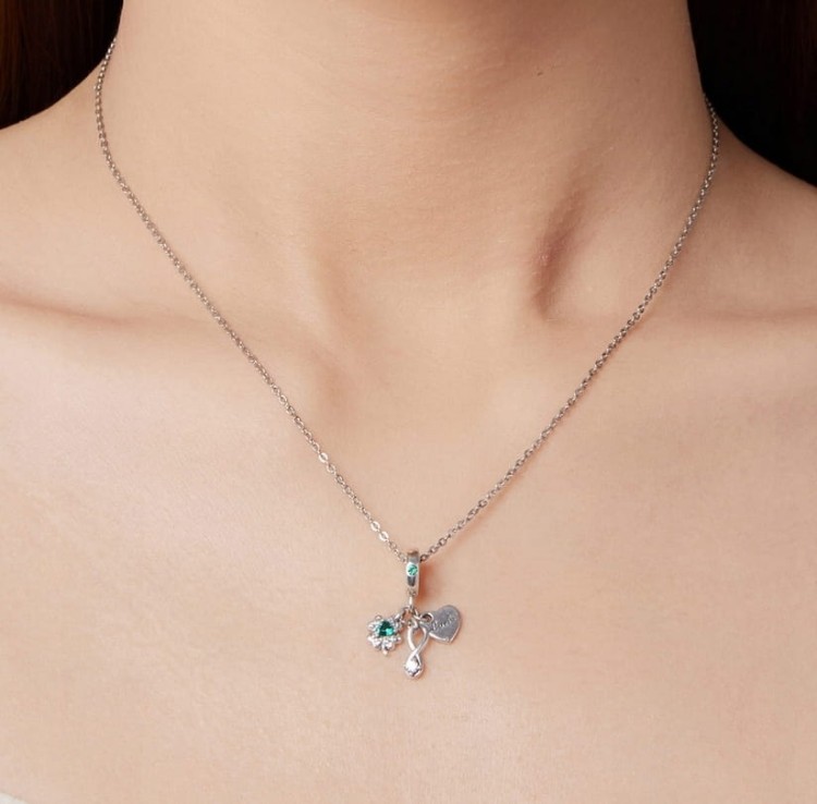 Charms do Pandora Koniczynka talizman na szczęście LUCKY SREBRO próby s925