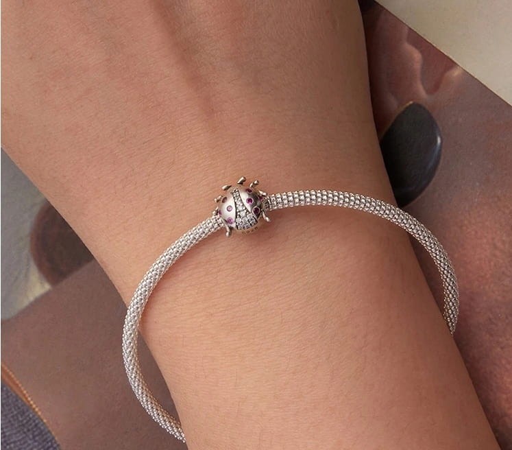 Charms do Pandora Biedronka srebrny charms SREBRO próba s925