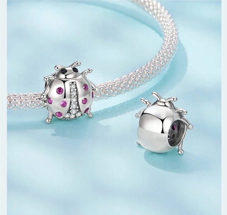 Charms do Pandora Biedronka srebrny charms SREBRO próba s925
