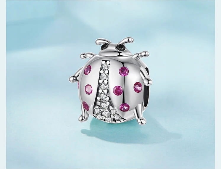 Charms do Pandora Biedronka srebrny charms SREBRO próba s925