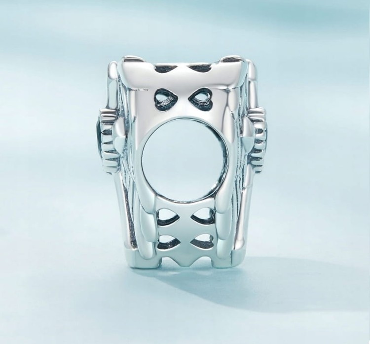 Charms do Pandora zawieszka SERCE krzyż skrzydła anioła wiara SREBRO s925
