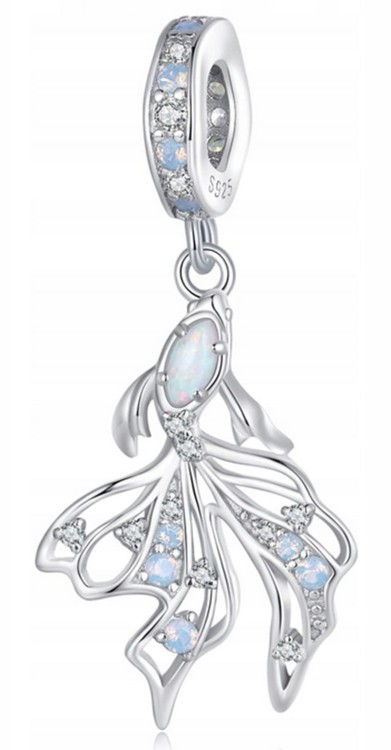 Charms do Pandora Połyskująca Rybka Welonka SREBROs925