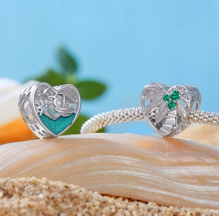 Charms do Pandora Palma wakacje SREBRO próba s925