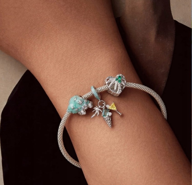 Charms do Pandora Palma wakacje SREBRO próba s925