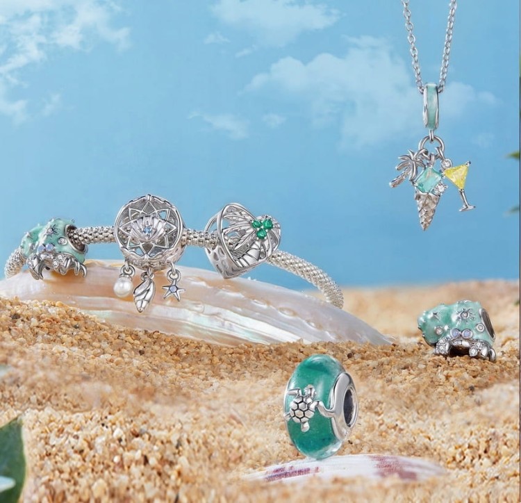 Charms do Pandora Palma wakacje SREBRO próba s925