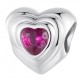 Charms do Pandora srebrne serce cyrkonia  SREBRO próba 925