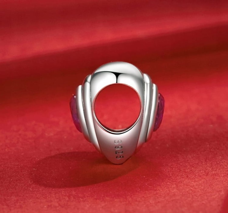 Charms do Pandora srebrne serce cyrkonia  SREBRO próba 925
