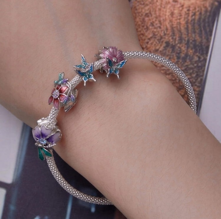 Charms do Pandora stoper Motyl SREBRO próba s925