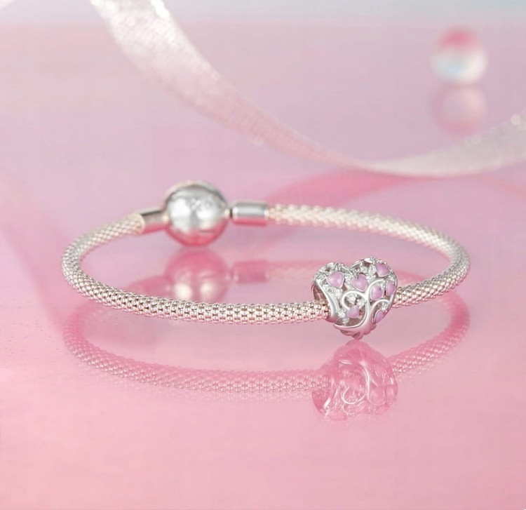 CHARMS do Pandora Drzewo Serce SREBRO próba s925