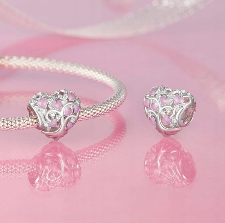 CHARMS do Pandora Drzewo Serce SREBRO próba s925