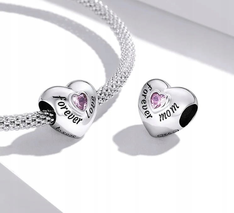Charms do Pandora Forever Mom serce dla mamy SREBRO próba s925