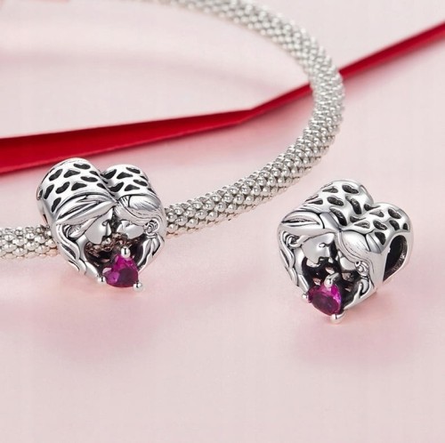 Charms do Pandora Serce Mama i córka Siostry SREBRO  próba s925