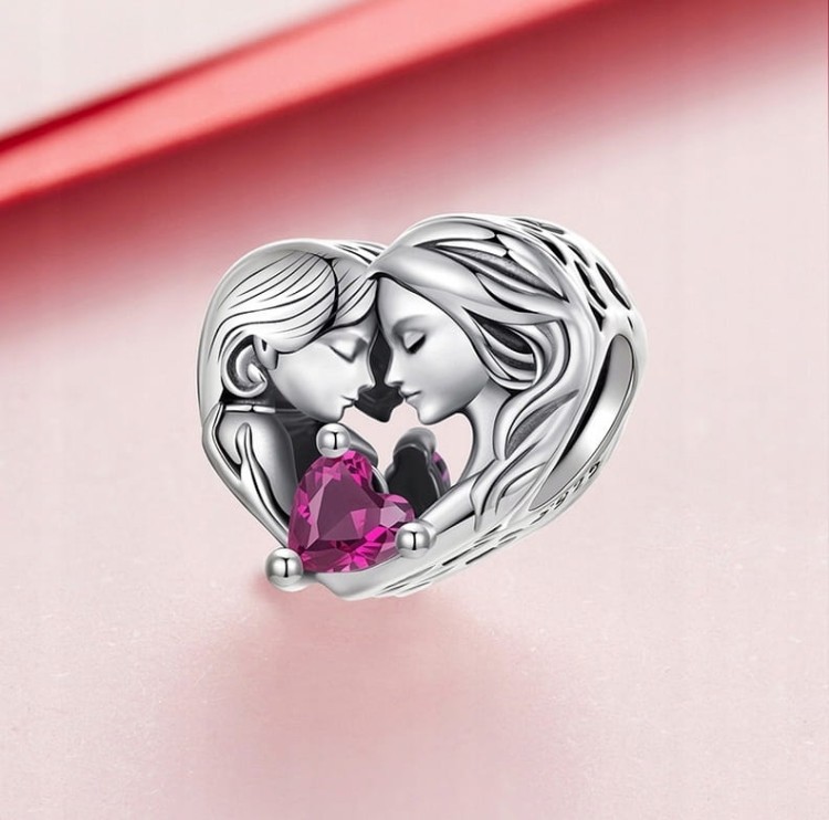 Charms do Pandora Serce Mama i córka Siostry SREBRO  próba s925