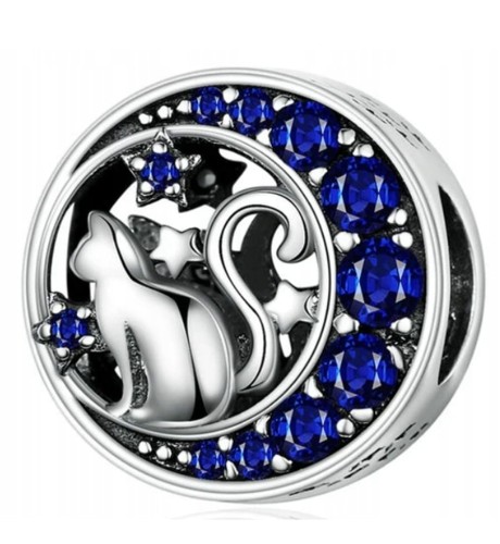 Charms  do Pandora Kot na Księżycu SREBRO próba s925