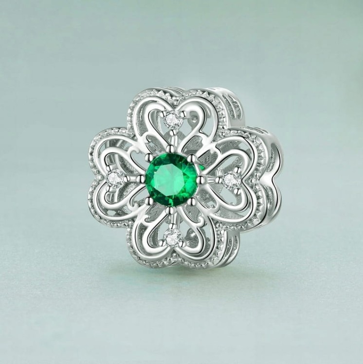 Charms do Pandora Koniczynka na szczęście  SREBRO próba s925