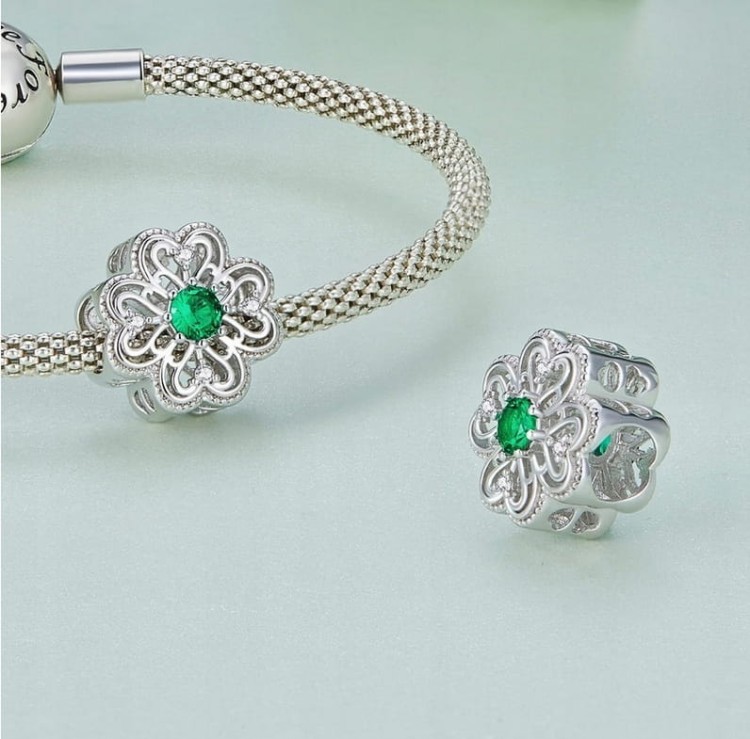 Charms do Pandora Koniczynka na szczęście  SREBRO próba s925