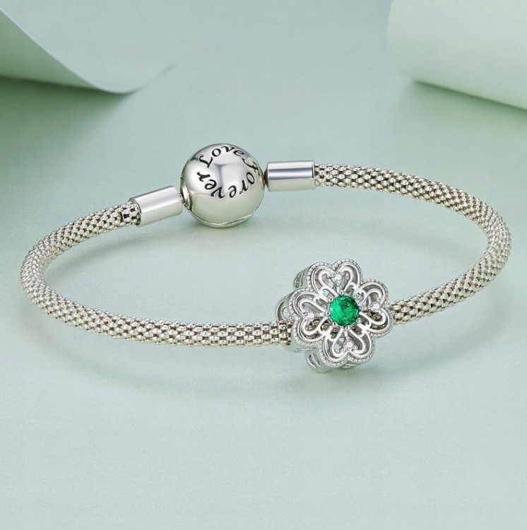 Charms do Pandora Koniczynka na szczęście  SREBRO próba s925