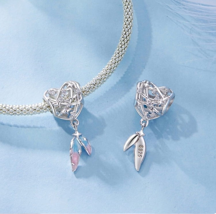Charms do Pandora Łapacz Snów Serce SREBRO próba s925