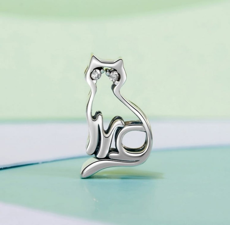 Charms do Pandora Kot kotek pupil SREBRO próba s925