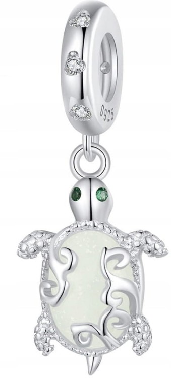 Charms do Pandora Żółw Morski świecący w ciemności  SREBRO próba s925