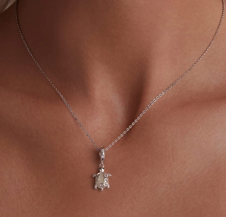 Charms do Pandora Żółw Morski świecący w ciemności  SREBRO próba s925