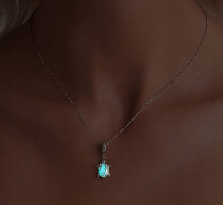 Charms do Pandora Żółw Morski świecący w ciemności  SREBRO próba s925