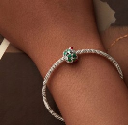 Charms do Pandora Koniczynka Biedronka SREBRO próba s925