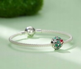 Charms do Pandora Koniczynka Biedronka SREBRO próba s925