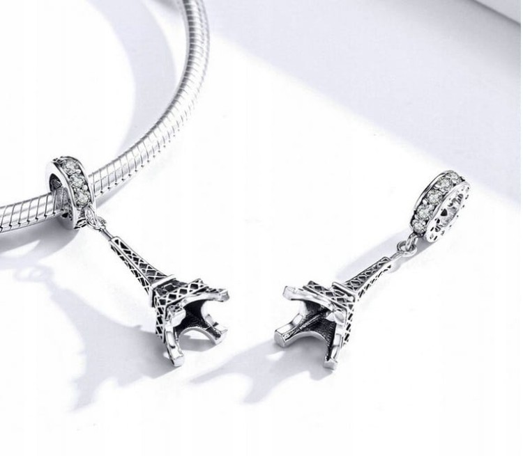 Charms do Pandora wieża Eiffla Paryż SREBRO próba s925