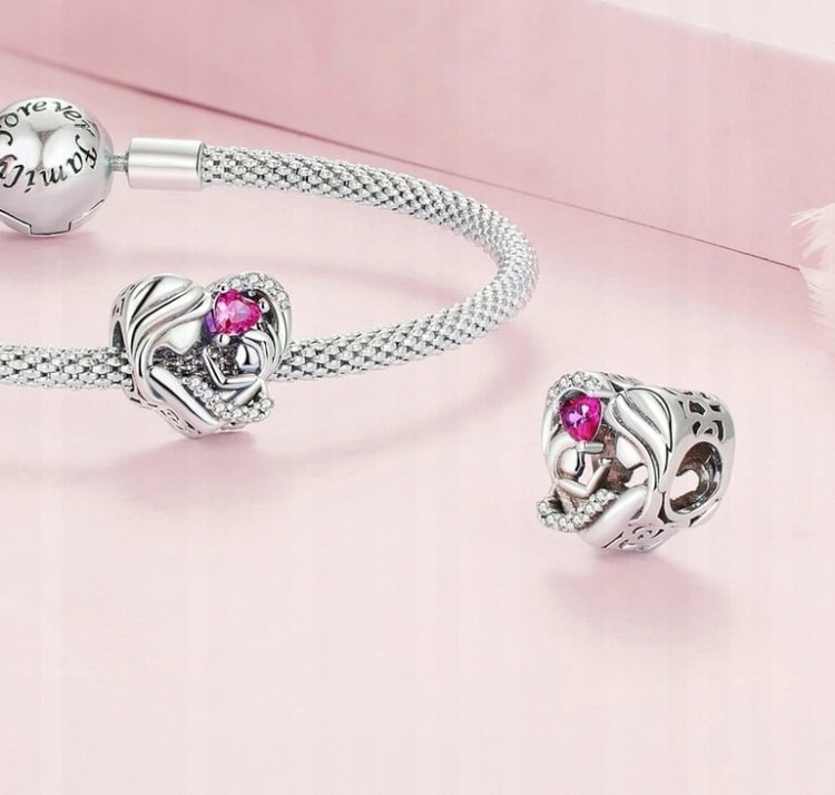 Charms do Pandora Mama i Dziecko SREBRO próba  s925