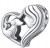 Charms do Pandora Pies  serce pupil SREBRO próba s925